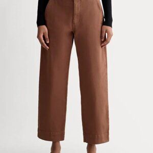 Everlane Utility Straight-Leg Pant Reddish Brown - Size 6